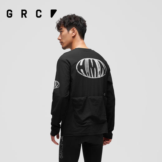 GRC桀骜无尽春夏KAS联名系列反光休闲骑行口袋上衣速干长袖T恤男女 商品图3