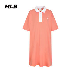 【XS断码服】【微瑕，如无货做退款处理】MLB纯色小标立领女款连衣裙31OP10031