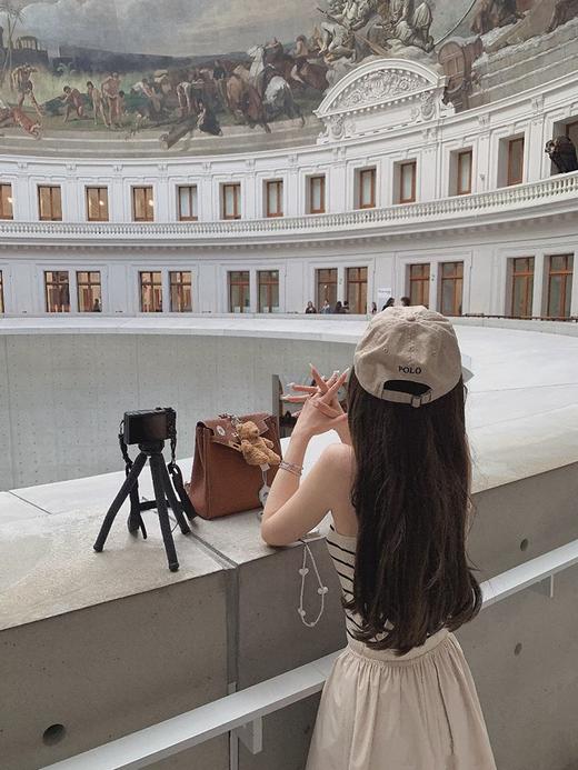 金蘑菇菇 偷偷心动 松弛且甜美 / 看展条纹op 外穿针织小吊带背心 商品图4