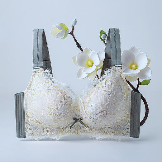 【下架】D2-【109元2件】【B-F杯】【大胸显小.乳胶款】内衣女薄款无钢圈调整型胸罩杯收副乳防下垂文胸 云庭玉立 商品图3