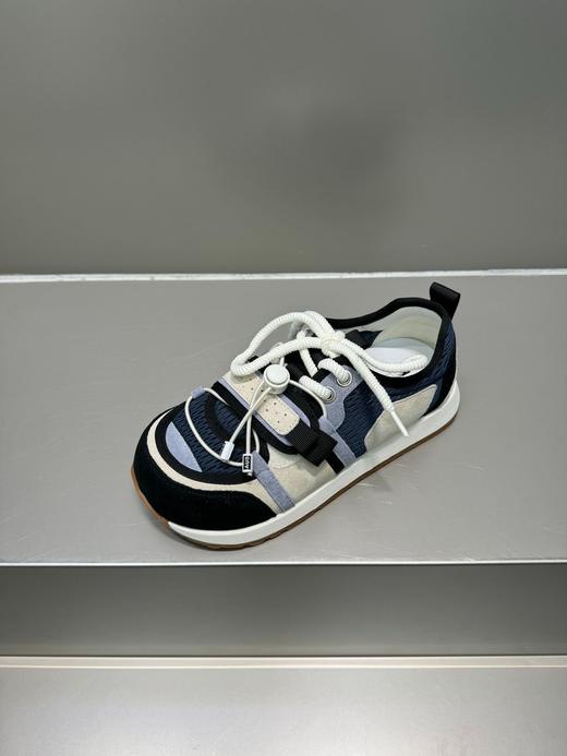 真皮大头网面德训鞋!女款2025夏新款复古圆头厚底时尚潮流爆款阿甘鞋！ 商品图5