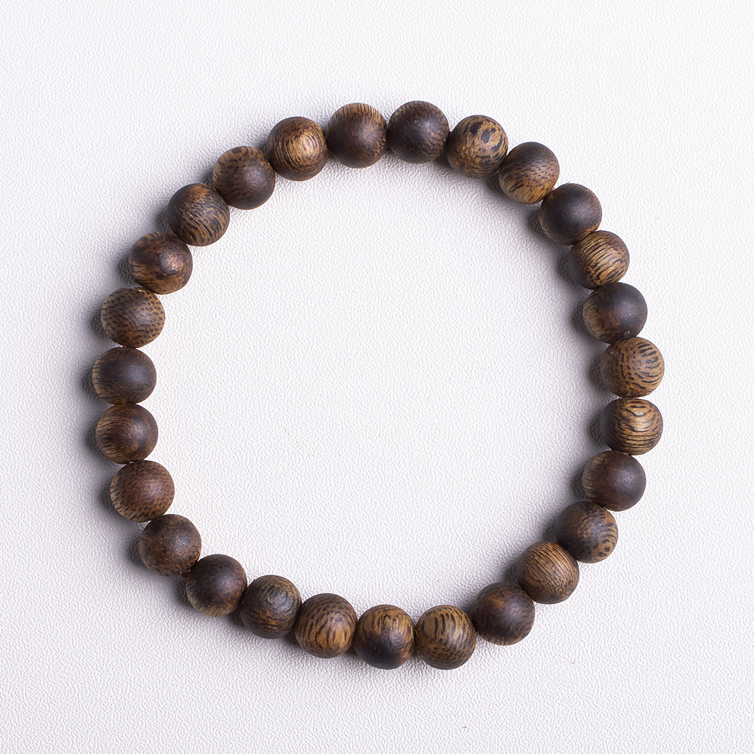 xy0417，7mm沉香素圈单圈手串