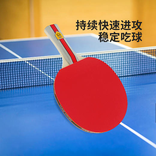 凯速乒乓球拍（赠送乒乓球3个+拍包1个 ）PP01黑红色【XPTX】 商品图1