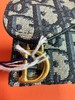 DIOR迪奥 Saddle 老花刺绣满印翻盖 织物 马鞍包卡夹卡包 女款 牛仔蓝色 商品缩略图3