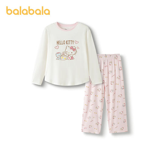 【hellokittyIP商场同款】巴拉巴拉儿童睡衣套装秋新品女童家居服 商品图2