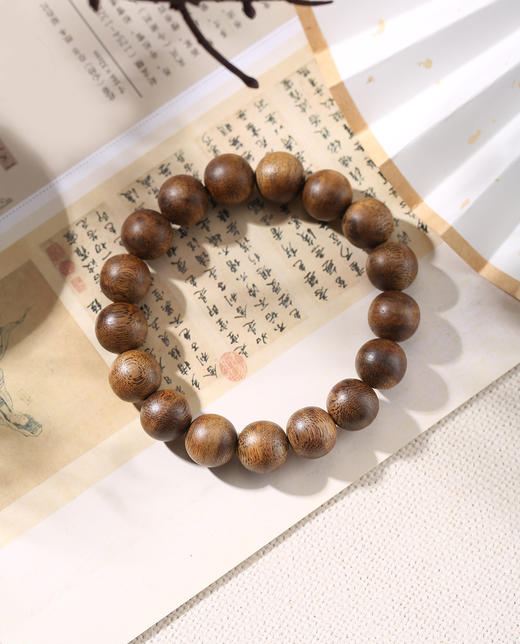 【天然绿棋楠沉香手串-素珠款】众香之魁 木中舍利｜品质严选 产地直发 商品图0