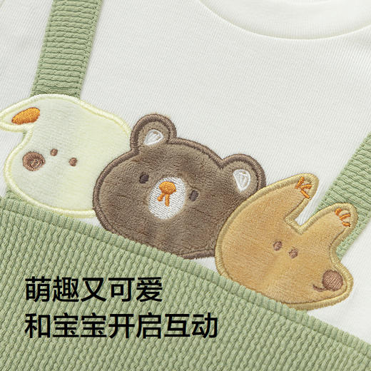 【商场同款】巴拉巴拉婴儿连体衣秋装宝宝爬服哈衣2025新款假两件 商品图3