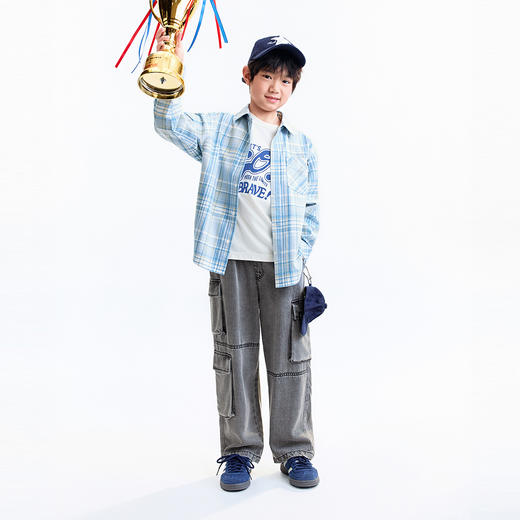 【实体店同款】男童翻领长袖上衣秋季新款安奈儿童装AB531008 商品图3