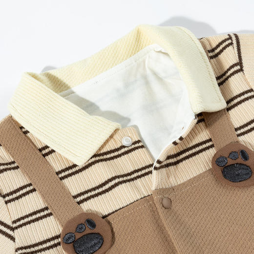 ZB3EL001贝贝怡童装婴幼儿童前开连体衣春秋2025新款宝宝秋装爬服哈衣 商品图6