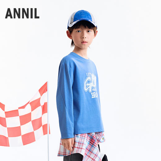【实体店同款】男童圆领长袖针织衫秋季新款安奈儿童装AB531109 商品图2