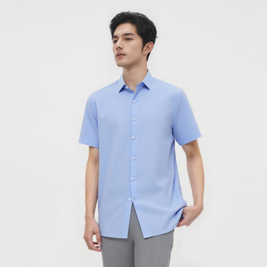 圣得西男士polo衫2025年夏季新款通勤休闲居家百搭纯色T恤短衬衫 商品图1