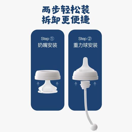 贝亲 自然离乳重力球吸管奶瓶 商品图2