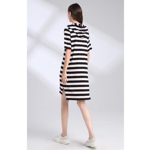 L1裘堤婼JETEZO	连帽短袖条纹连衣裙	BA1115E2 商品图4