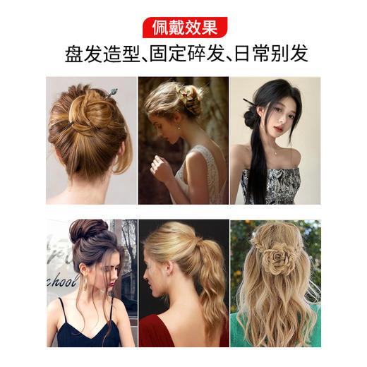 黑色一字夹发夹韩国成人波浪夹小黑卡子头饰钢夹少女边夹发卡发饰  1件 商品图4