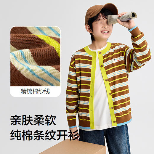 巴拉巴拉balaOne童装儿童开衫男童2025新款秋装毛衣女童纯棉毛衫 商品图3