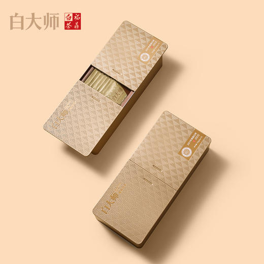 白大师白茶茶叶礼盒福鼎白茶正品2021年寿眉白茶饼干茶老白茶210g 商品图2