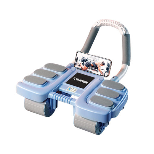 凯速四轮肘撑健腹轮运动练腹肌家用自动回弹蓝色肘撑滚轮健身KA72蓝色【XPTX】 商品图5