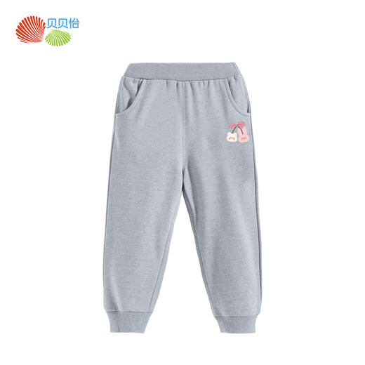 贝贝怡童装儿童长裤2025春新款中大童束脚裤休闲女宝宝洋气运动裤ZB3EK004 商品图0