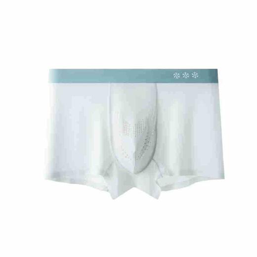 【裆下清风❗薄款人参枸杞内裤】3D立体剪裁无侧缝防夹臀，薄款人参枸杞内裆部，凉感通风透气不闷，网孔冰丝男士内裤男生四角无痕透气平角裤QQ 商品图9