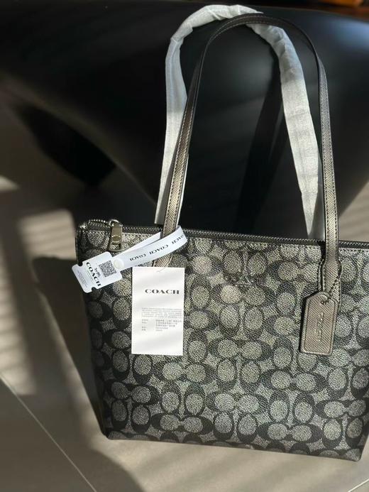 代工厂寇驰拉链款进口珠光老花公文包妈咪包 商品图7