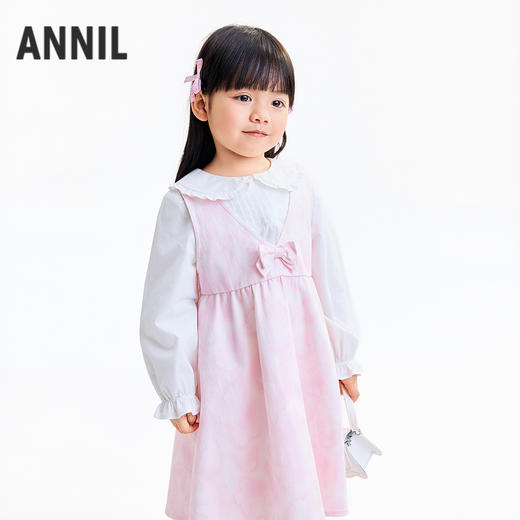 【实体店同款】女童无袖连衣裙秋季新款安奈儿童装XG533200 商品图2