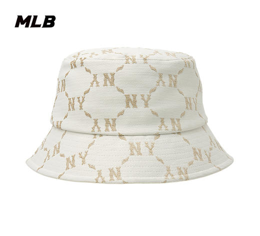 【57H/59H断码帽】【微瑕，如无货做退款处理】MLB24秋冬新款老花系列标准平顶渔夫帽3AHTM024N 商品图0