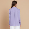 EITIE爱特爱秋季新款气质精致通勤OL百搭直筒显瘦紫色衬衫7909601 商品缩略图4