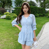 奢姿大码女装2025夏季气质POLO领三件套胖妹妹绣花设计时尚套装9952969837 商品缩略图0
