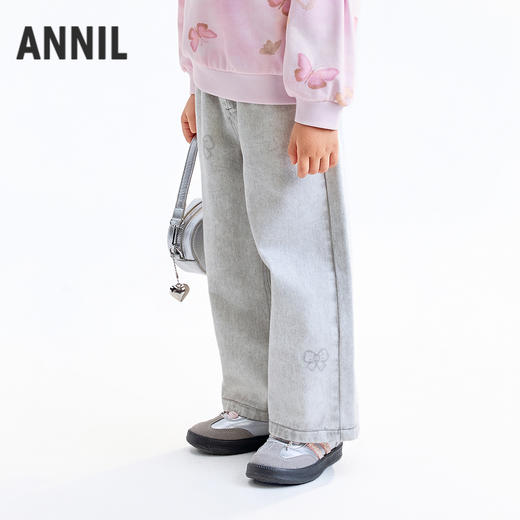 【实体店同款】女童全腰长裤秋季新款安奈儿童装XG536136 商品图2
