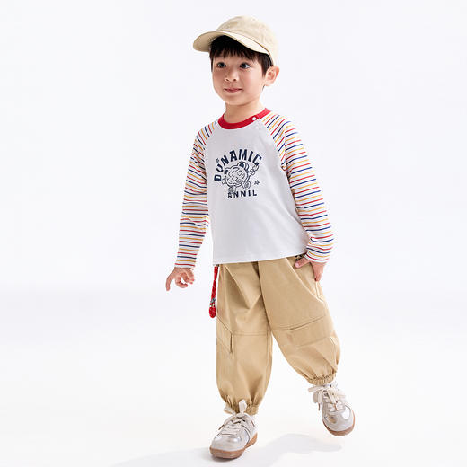 【实体店同款】男童全腰梭织长裤秋季新款安奈儿童装XB536124 商品图5