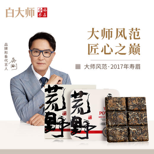 白大师茶叶寿眉老白茶福鼎白茶陈年2017年寿眉紧压白茶便携30g 商品图0
