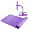 凯速加厚防滑环保瑜伽垫拉力器健身套装EA030+KA54 紫色【XPTX】 商品缩略图1