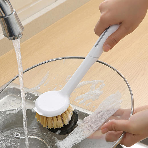 【批发】美丽雅剑麻锅刷长柄多功能刷子家用洗锅不沾油耐高温去污擦锅刷洗 商品图5