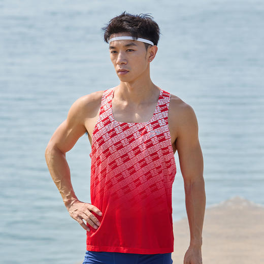 多威跑吧背心男夏季新款运动背心透气无袖T恤2152002 商品图4