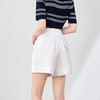 「高货wl」全新升级【铂金会员220/天猫299/差价79】(40419)洛诗琳老钱风通勤休闲西装短裤2025夏季松紧腰直筒阔腿裤 商品缩略图2