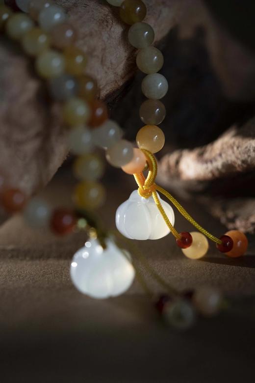 天然金丝玉多圈手串 贼显白的蜜糖配色 商品图12