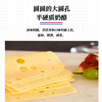 贝斯隆荷兰进口 大孔切片芝士150g芝士片原制奶酪 新鲜干酪即食 汉堡 /粮油调味 /奶酪黄油 /奶酪/奶酪制品 商品图2