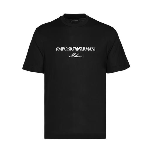 【超惠秒】Emporio Armani 男士莱赛尔棉薄款舒适百搭刺绣短袖T恤12370 商品图0