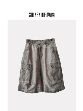 W526033324做旧工装短裤