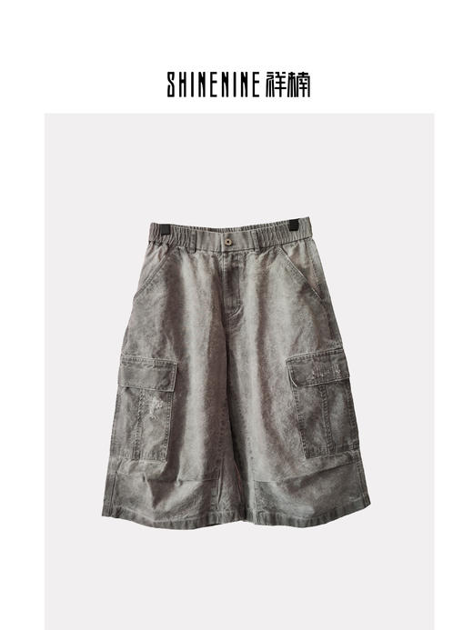 W526033324做旧工装短裤 商品图0