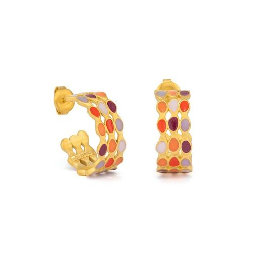 订购6周到｜Joidart-AUBE-金色 彩色珐琅 耳环［西班牙设计师］ 商品图1