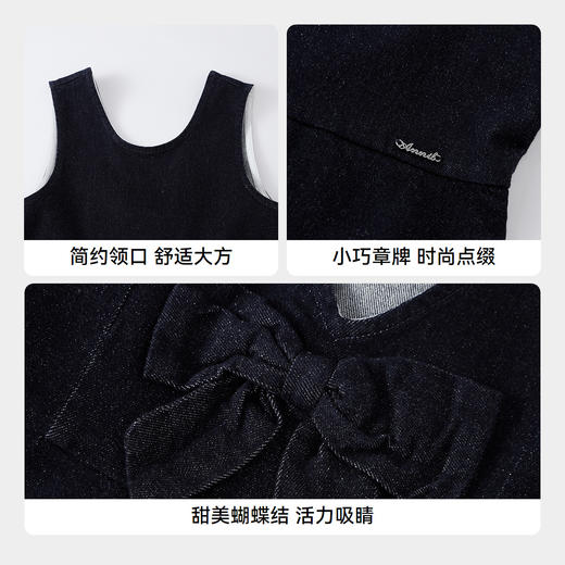 【实体店同款】女童无袖连衣裙秋季新款安奈儿童装AG533436 商品图4