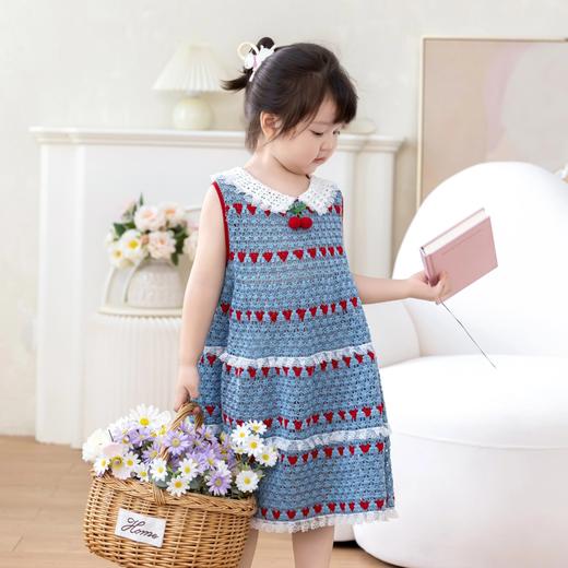 苏苏姐家樱桃连衣裙手工diy编织钩针蕾丝线裙子毛线团材料包预 商品图1