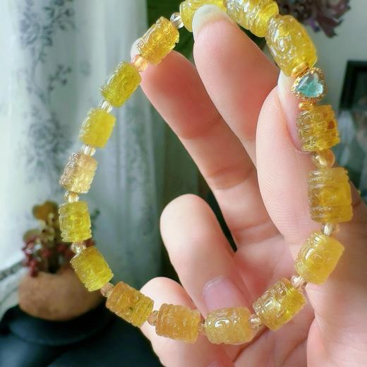 9mm-6.5mm单圈回纹碧玺手串 商品图2