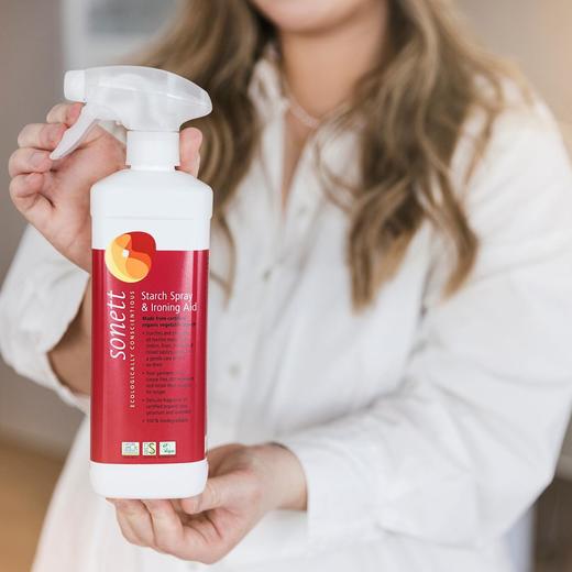 衣物除皱熨烫喷雾500ml/瓶 强韧、柔顺、呵护所有棉、麻、大麻及混纺面料。熨烫后衣物更持久保持平整、不起皱、不易沾染污渍。散发玫瑰天竺葵和薰衣草的芬芳。 商品图1