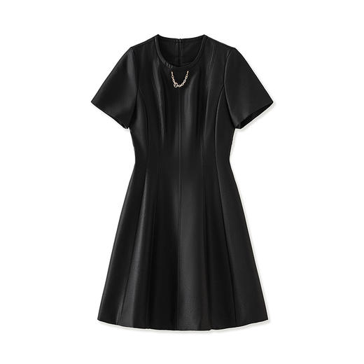 「高货wl」全新升级【铂金会员367/天猫489/差价122】(03124)洛诗琳优雅通勤高级感连衣裙2025夏季时尚修身显瘦中长裙 商品图4