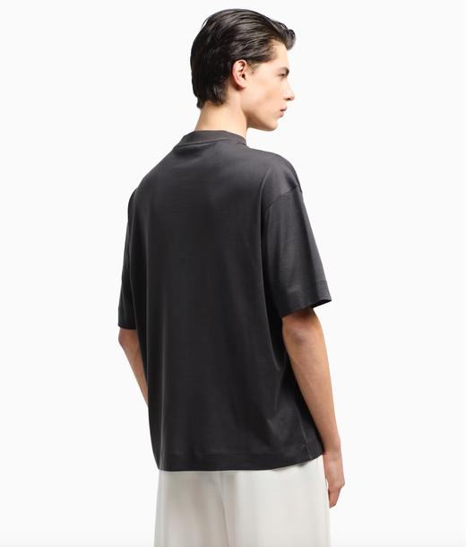 【新品现货到仓特惠秒】Emporio Armani 男士全棉质感简约商务休闲短袖T恤12404 商品图4
