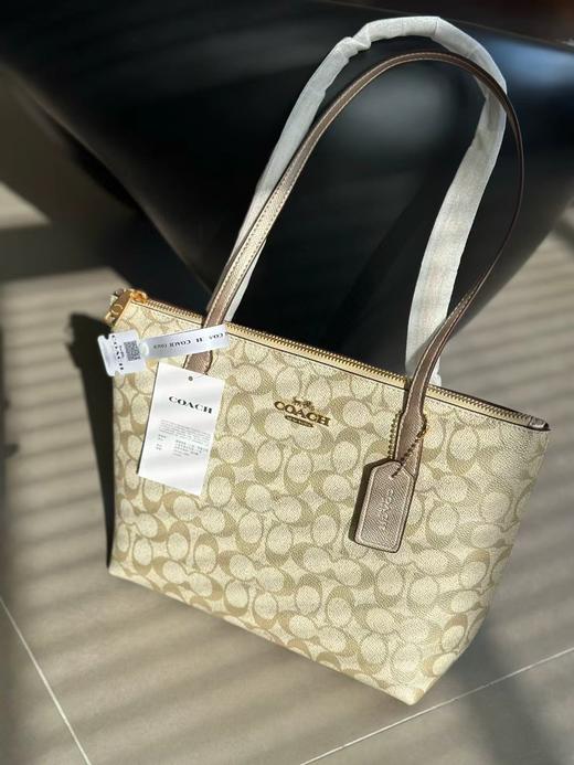 代工厂寇驰拉链款进口珠光老花公文包妈咪包 商品图0