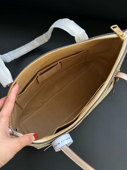 代工厂寇驰拉链款进口珠光老花公文包妈咪包 商品图12