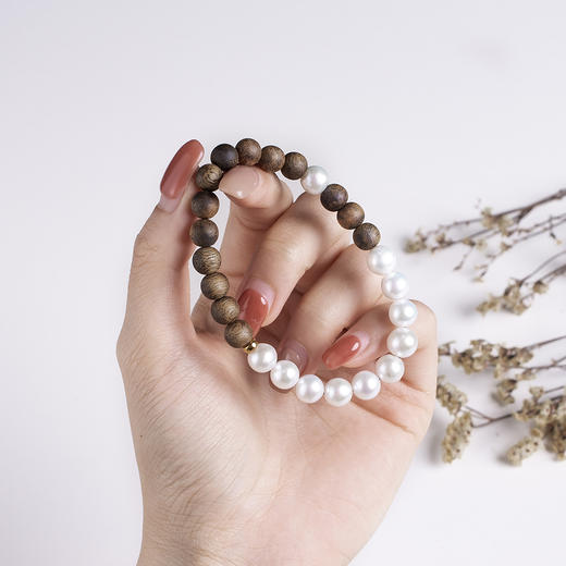 XY0202沉香+珍珠手串 商品图7